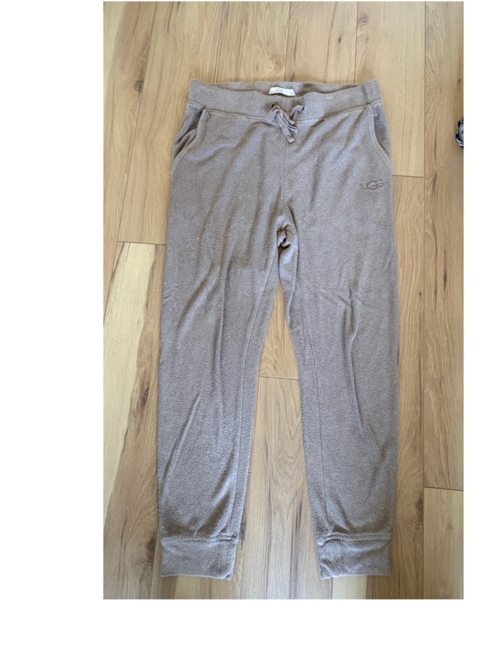 UGG Taupe Terry Fleece Lounge Pants